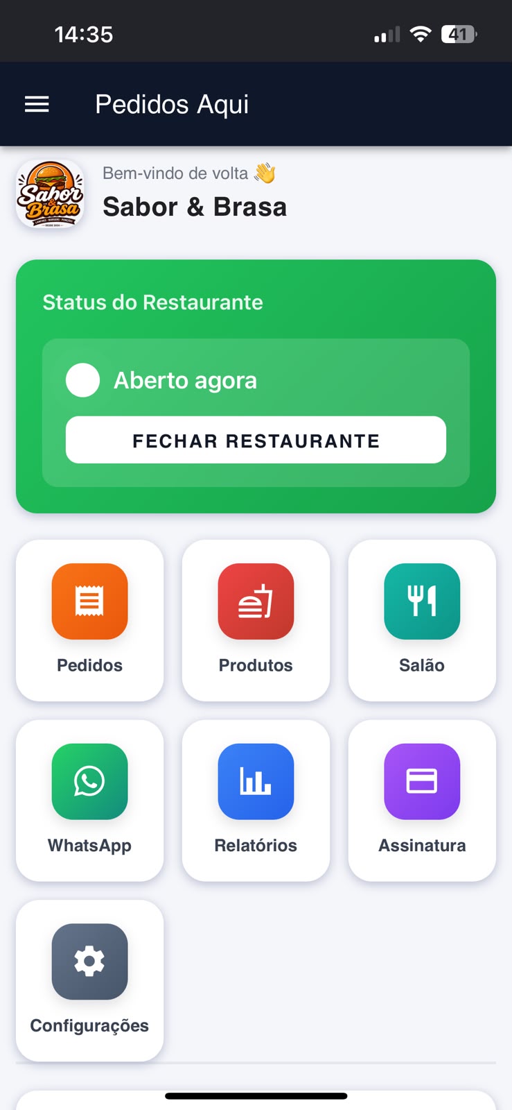 App no celular